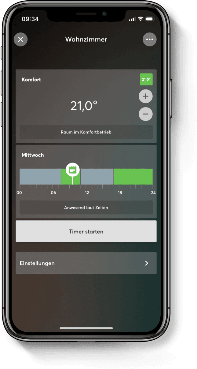 Loxone Smart Home iPhone Oberfläche